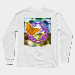 Wings of butterfly creating wind Long Sleeve T-Shirt